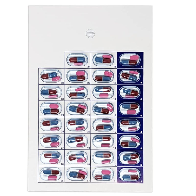 pill thing Monthly Pill Organizer Cold Seal Medication Blister Cards â€“ DIY Pharmacy Pill Packaging for Medication, Disposable, Easy to Use, Just Fill and Seal (31 Day-6 Packs) - Image 5